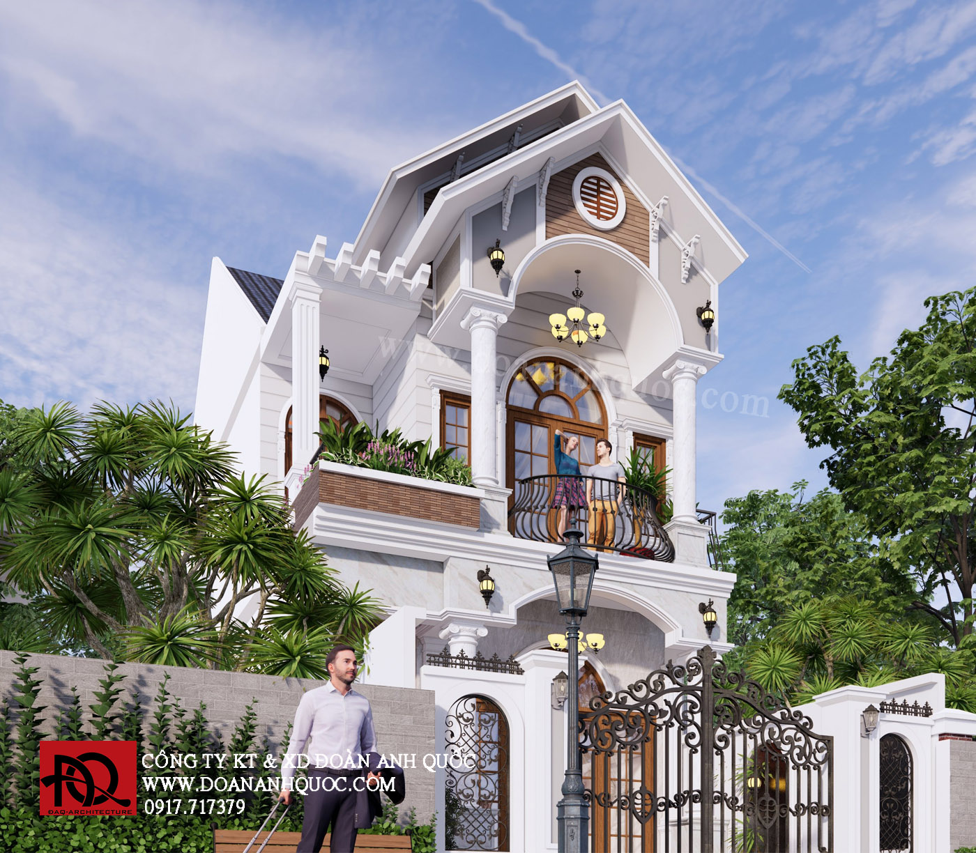 Thiết kế nhà phố mái thái 6x15m tại Phan Thiết_ MS 10
